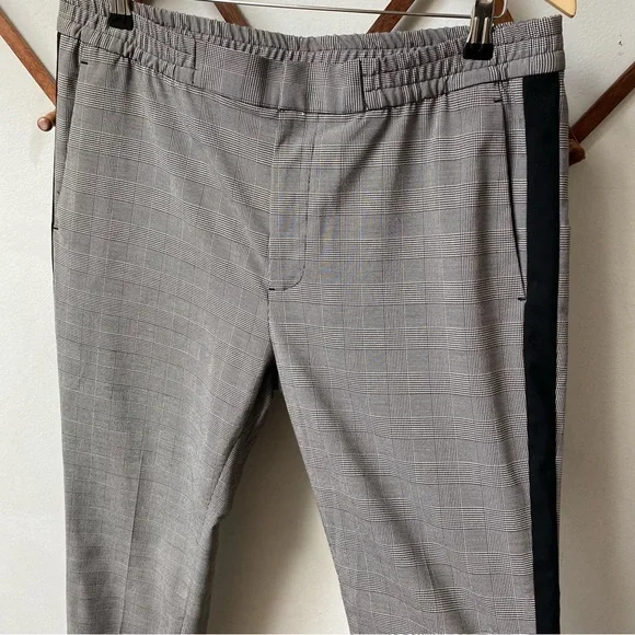 Houndstooth Plaid Skinny Fit Pants - Picture 6 of 12